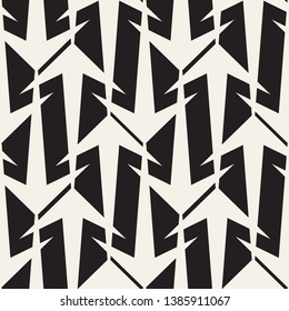 Vector seamless pattern.Modern stylish texture with thick arrows shapes. Geometric abstract background