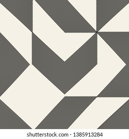 Vector seamless pattern.Modern stylish texture with thick arrows shapes. Geometric abstract background