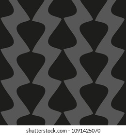 Vector seamless pattern.Modern stylish texture.Dark background