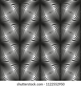 Vector seamless pattern.Modern stylish texture.White and black