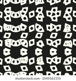 Vector seamless pattern.Monochrome hand drawn texture. Hipster graphic design.