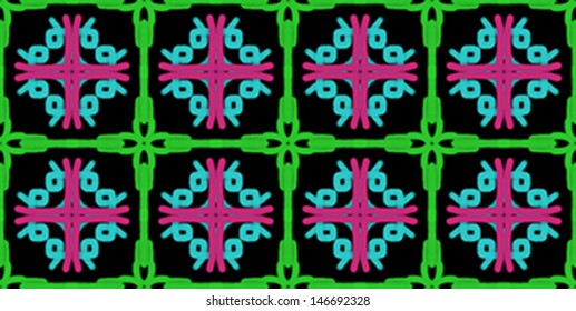 Vector seamless pattern.Repeating geometric tiles 