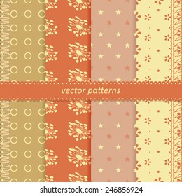 Vector seamless patterns.