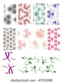 vector seamless patterns