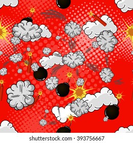 Vector seamless patterns abstract comics.