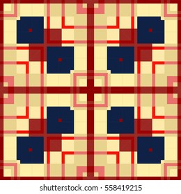 Vector seamless patterns: abstract, vintage, technology and geometric. Vector illustration.