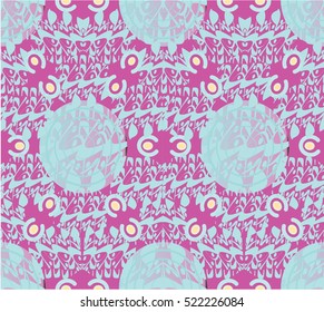 vector seamless patterns beautiful Oriental motifs