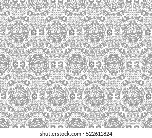 vector seamless patterns beautiful Oriental motifs, the Oriental pattern of flowers lines circles