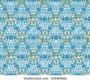 vector seamless patterns beautiful Oriental motifs.