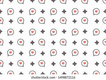 Vector Seamless Patterns With Colorful Random Objects. Repeating Vector Texture. Isolated On White Background.  Pattern For Notebooks, Magazines And Web Sites