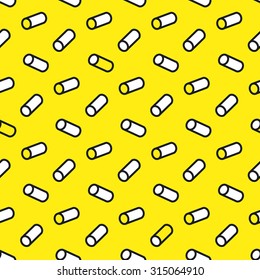 vector seamless patterns with colorful random objects. high contrast yellow, black and white colors. pattern for notebooks, wallpapers, toys, magazines and web sites