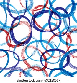 Vector Seamless Patterns.  Dirty Dotted Texture . Grunge Circular swirls Shapes.