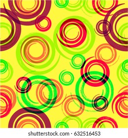 Vector Seamless Patterns.  Dirty Dotted Texture . Grunge Circular swirls Shapes.