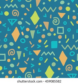 Vector seamless patterns. Modern stylish texture. Cute and colorful background.