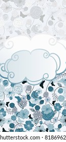 vector seamless patterns with place for your text