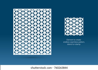 Vector seamless patterns for printing, engraving, paper cut. Template for carving, metal and woodcut.
Laser cutting design for fencing, door, wall or window panel.