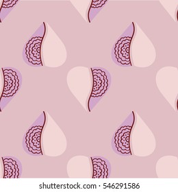 Vector seamless patterns. Red color. Endless texture can be used for printing onto fabric and paper or scrap booking. Valentines day background for invitation.