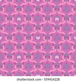 Vector seamless patterns. Red color. Endless texture can be used for printing onto fabric and paper or scrap booking. Valentines day background for invitation.