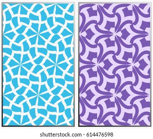 Vector   seamless patterns set, abstract geometric texture. Ornament for interior design. Repeating abstract background with chaotic strokes.
