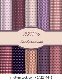 Vector of Seamless Patterns set. eps 10