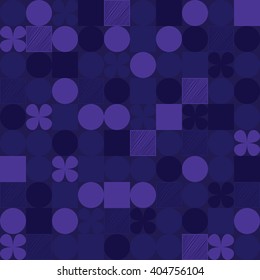 Vector seamless patterns (tiling). Endless texture can be used for wallpaper, pattern fills, web page background. Geometric ornament.