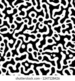 Vector seamless patterns. Trendy endless unique wallpaper with design elements. Style California new wave 80s, 90s