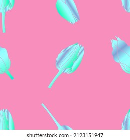 patrones vectoriales sin fisuras con tulipanes, flores, fondo
