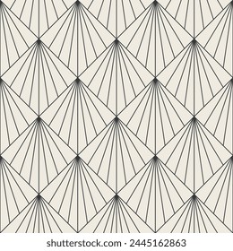 Vector seamless patterns. Wavy graphic background. Simple linear waves. Abstract background with grey lines. Suitable for wallpaper, greeting card, print