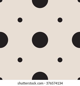 Vector seamless patterns with white and black peas (polka dot). Texture for scrapbooking, wrapping paper, textiles, home decor, skins smartphones