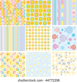  Vector seamless patterns for your design