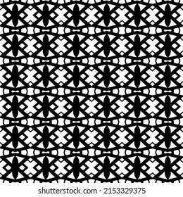 Vector seamless pattern.Simple stylish abstract geometric background. Monochrome image. Black and white color. Design for decor, prints, textile.Design element for prints. 