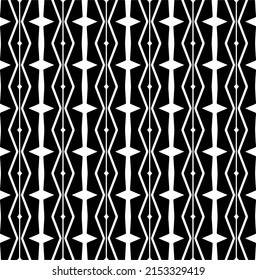 Vector seamless pattern.Simple stylish abstract geometric background. Monochrome image. Black and white color. Design for decor, prints, textile.Design element for prints. 
