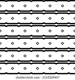 Vector seamless pattern.Simple stylish abstract geometric background. Monochrome image. Black and white color. Design for decor, prints, textile.Design element for prints. 
