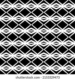 Vector seamless pattern.Simple stylish abstract geometric background. Monochrome image. Black and white color. Design for decor, prints, textile.Design element for prints. 