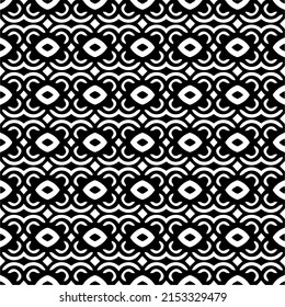 Vector seamless pattern.Simple stylish abstract geometric background. Monochrome image. Black and white color. Design for decor, prints, textile.Design element for prints. 