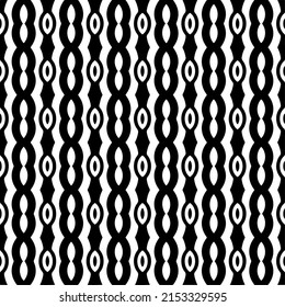 Vector seamless pattern.Simple stylish abstract geometric background. Monochrome image. Black and white color. Design for decor, prints, textile.Design element for prints. 