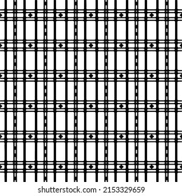 Vector seamless pattern.Simple stylish abstract geometric background. Monochrome image. Black and white color. Design for decor, prints, textile.Design element for prints. 