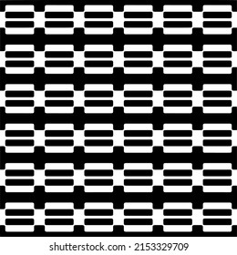 Vector seamless pattern.Simple stylish abstract geometric background. Monochrome image. Black and white color. Design for decor, prints, textile.Design element for prints. 