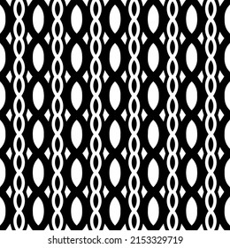 Vector seamless pattern.Simple stylish abstract geometric background. Monochrome image. Black and white color. Design for decor, prints, textile.Design element for prints. 