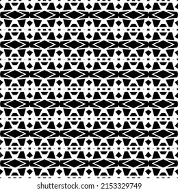 Vector seamless pattern.Simple stylish abstract geometric background. Monochrome image. Black and white color. Design for decor, prints, textile.Design element for prints. 
