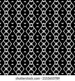 Vector seamless pattern.Simple stylish abstract geometric background. Monochrome image. Black and white color. Design for decor, prints, textile.Design element for prints. 