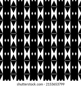 Vector seamless pattern.Simple stylish abstract geometric background. Monochrome image. Black and white color. Design for decor, prints, textile.Design element for prints. 