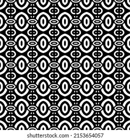 Vector seamless pattern.Simple stylish abstract geometric background. Monochrome image. Black and white color. Design for decor, prints, textile.Design element for prints. 