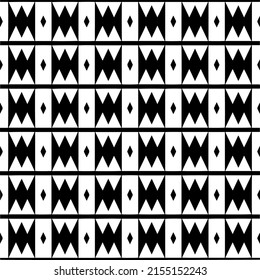 Vector seamless pattern.Simple stylish abstract geometric background. Monochrome image. Black and white color. Design for decor, prints, textile.Design element for prints. 