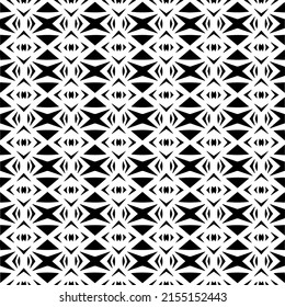 Vector seamless pattern.Simple stylish abstract geometric background. Monochrome image. Black and white color. Design for decor, prints, textile.Design element for prints. 