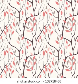 Vector seamless pattern.Stylish texture. Endless floral background