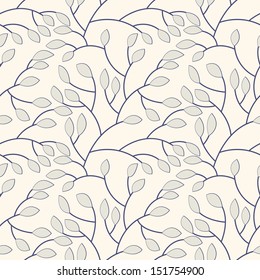 Vector seamless pattern.Stylish texture. Endless floral background