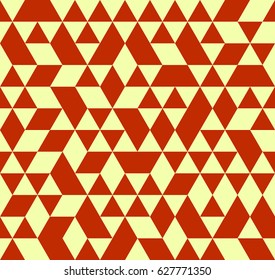 Vector seamless pattern.Vintage stylish texture. Repeating geometric tiles with colored triangles. Seamless abstract background.