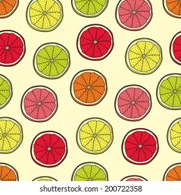 ?itrus vector seamless pattrn.