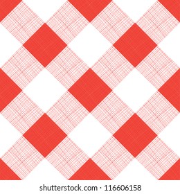 Vector Seamless Picnic Tablecloth Pattern